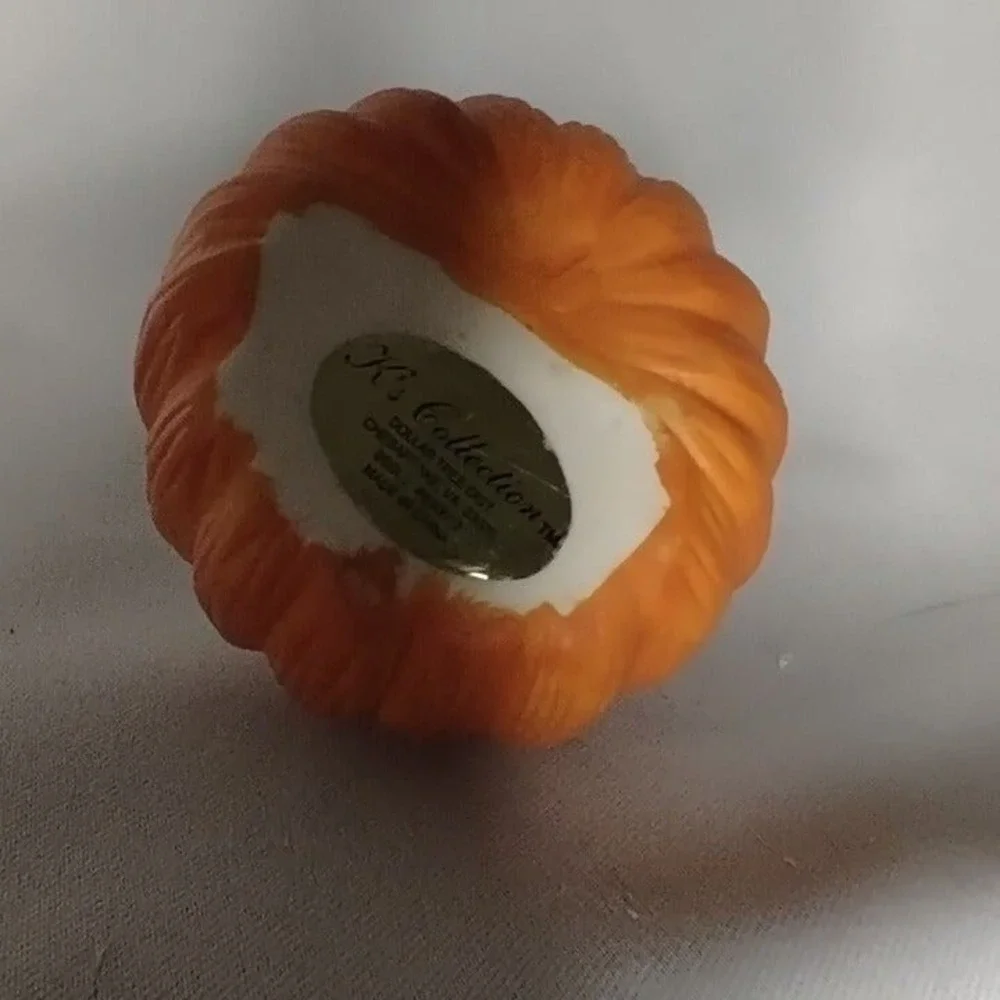 K's Collection Baby‎ in pumpkin ceramic decor Halloween 3.5 inch Vintage cute